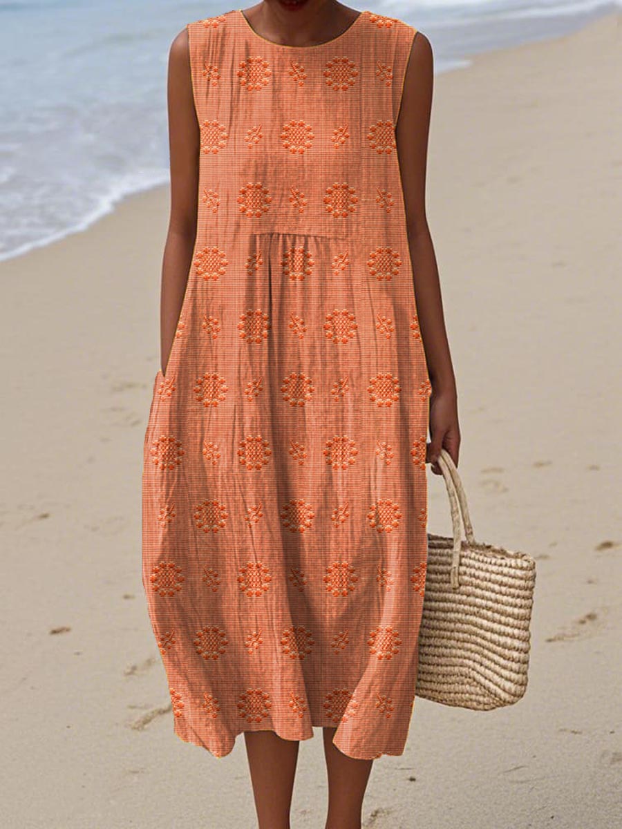 Helia | Künstlerisches Strandkleid