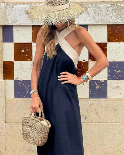 Sienna | Elegantes Kleid mit offenem Rücken und modischem Neckholder-Ausschnitt