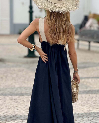 Sienna | Elegantes Kleid mit offenem Rücken und modischem Neckholder-Ausschnitt