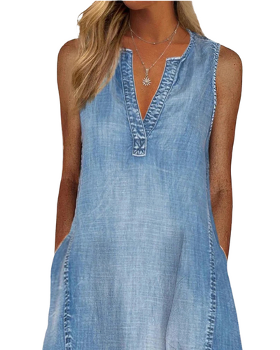 Sofia | Bequemes Denimkleid