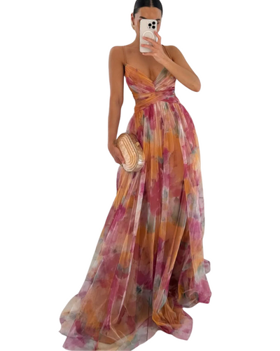 Giselle | Bezauberndes Maxikleid mit Blumenmuster