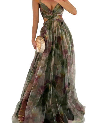 Giselle | Bezauberndes Maxikleid mit Blumenmuster