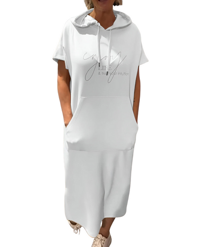 Ebba | Bequemes Kleid mit Kapuze und femininer Passform