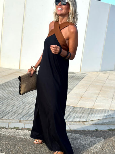 Sienna | Elegantes Kleid mit offenem Rücken und modischem Neckholder-Ausschnitt