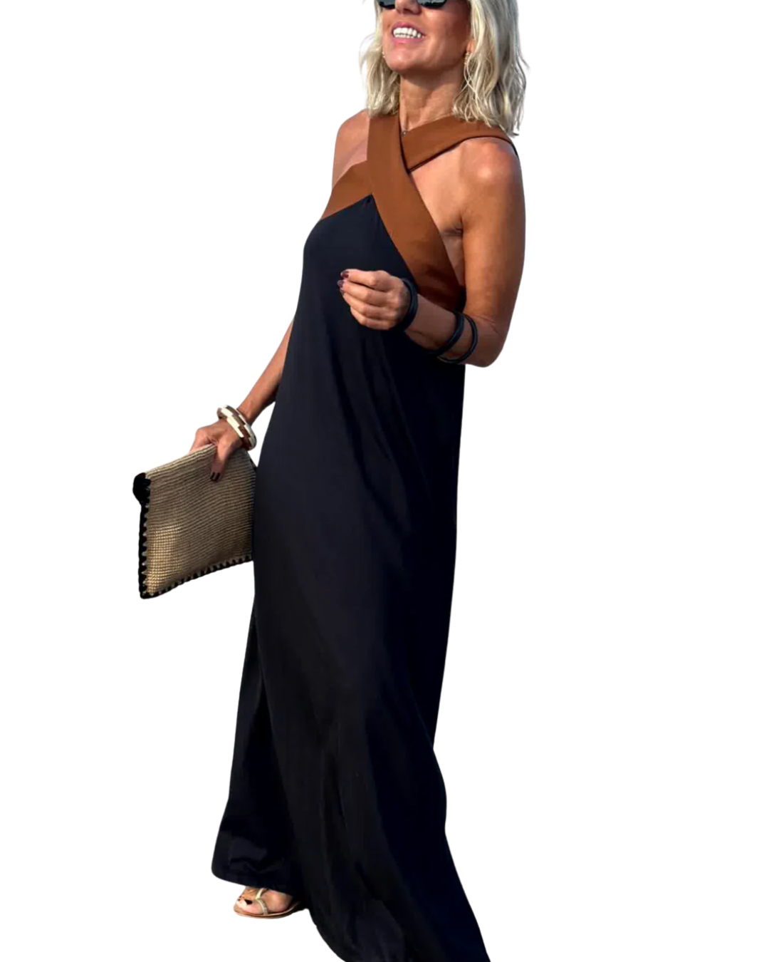 Sienna | Elegantes Kleid mit offenem Rücken und modischem Neckholder-Ausschnitt