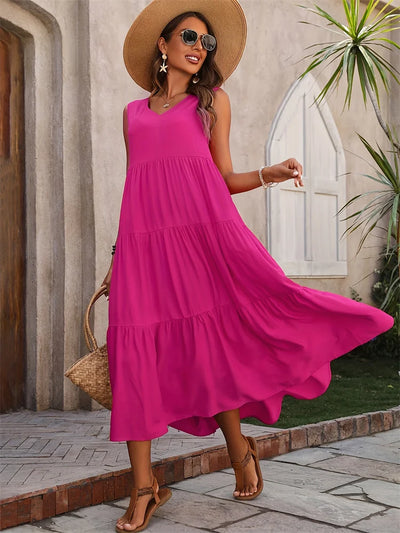 GABRIELLA | Langes, ausgestelltes Kleid mit absolutem Tragekomfort und sommerlichem Stil