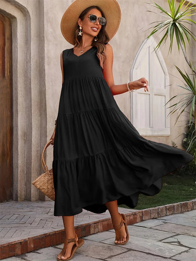 GABRIELLA | Langes, ausgestelltes Kleid mit absolutem Tragekomfort und sommerlichem Stil