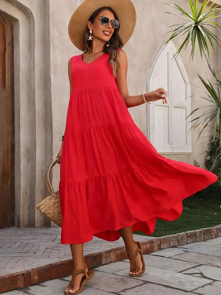 GABRIELLA | Langes, ausgestelltes Kleid mit absolutem Tragekomfort und sommerlichem Stil