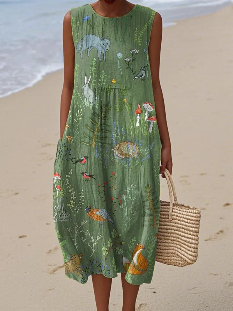 Liv | Künstlerisches Strandkleid