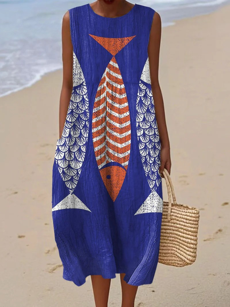 Liv | Künstlerisches Strandkleid