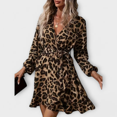 Natasha | Schickes Kleid mit Leopardenmuster