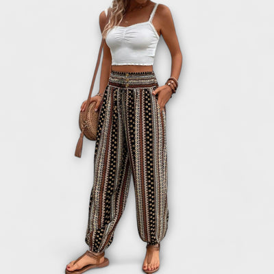 Scarlett | Hose mit ethnischer Grafik