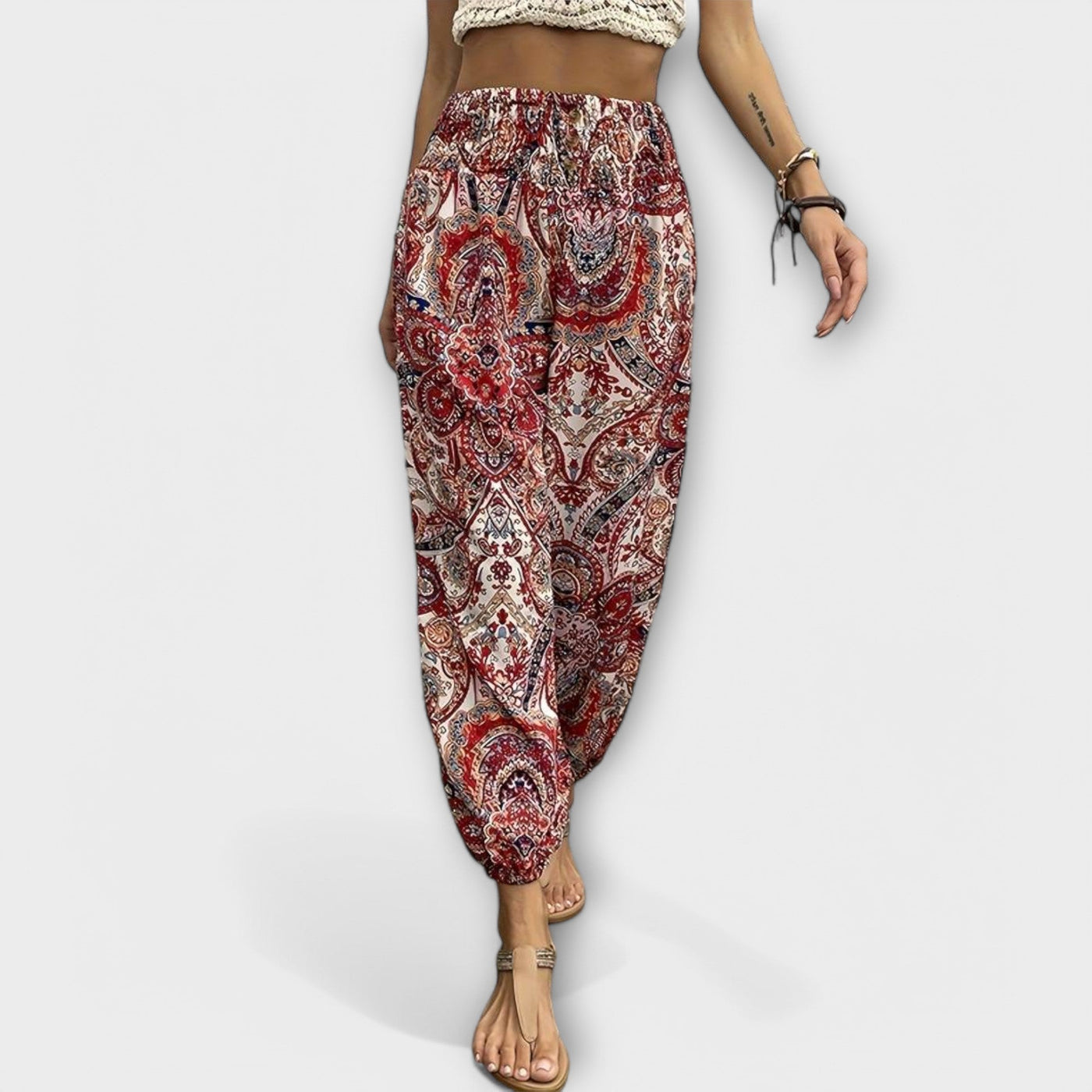 Scarlett | Hose mit ethnischer Grafik